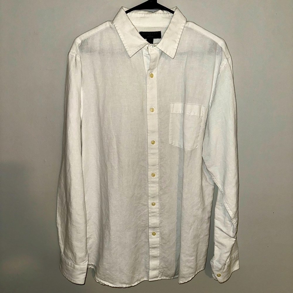 Banana Republic Slim Linen Long Sleeve Shirt